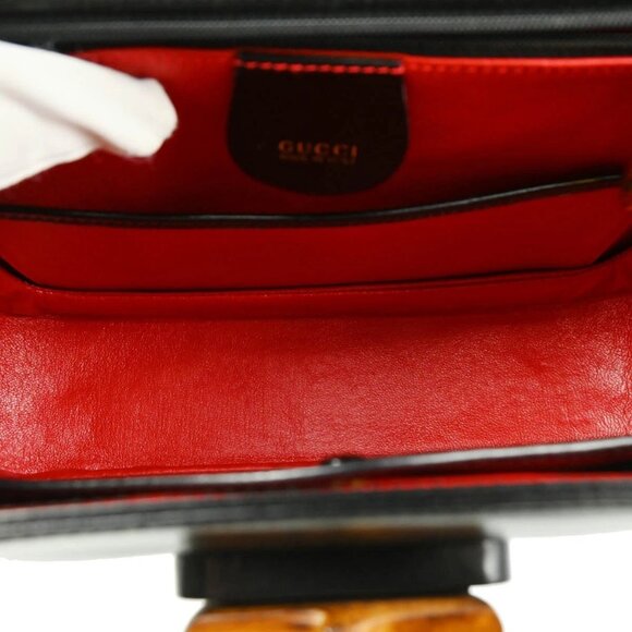Gucci Black Bamboo 2way Handbag - Picture 9 of 11